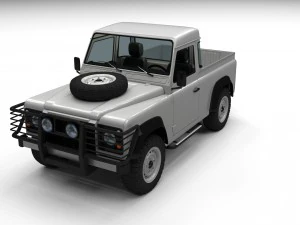 full land rover defender 90 pick up 3D Model