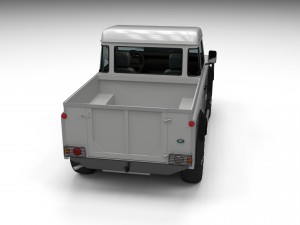 full land rover defender 90 pick up 3Dモデル