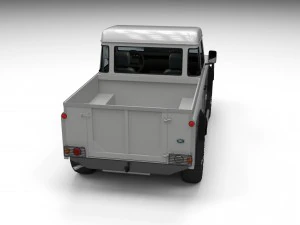 full land rover defender 90 pick up 3D Model
