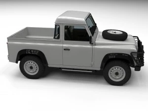 full land rover defender 90 pick up 3D Model