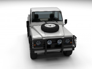 full land rover defender 90 pick up 3Dモデル