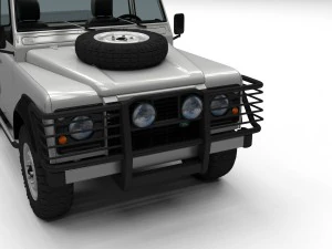 full land rover defender 90 pick up 3D Model