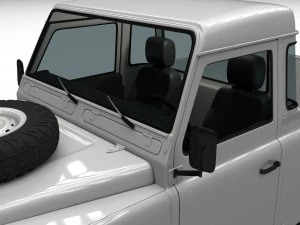 full land rover defender 90 pick up 3D Model