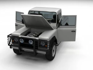 full land rover defender 90 pick up 3D Model