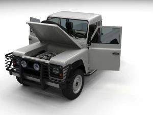 full land rover defender 90 pick up 3D Model