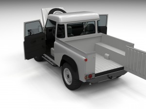 full land rover defender 90 pick up 3Dモデル