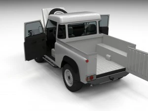 full land rover defender 90 pick up 3D Model