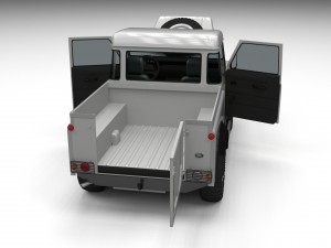 full land rover defender 90 pick up 3Dモデル