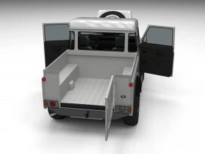 full land rover defender 90 pick up 3D Model