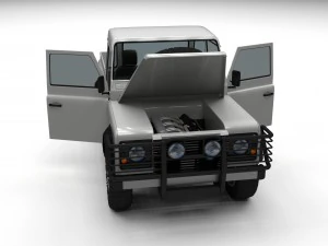 full land rover defender 90 pick up 3D Model