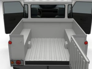 full land rover defender 90 pick up 3D Model