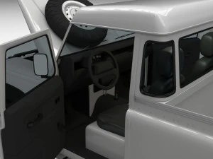 full land rover defender 90 pick up 3D Model