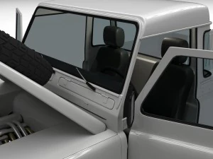 full land rover defender 90 pick up 3D Model