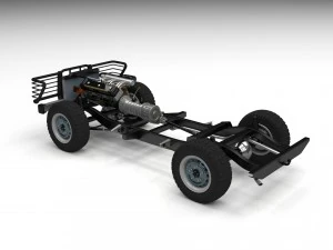 full land rover defender 90 pick up 3D Model