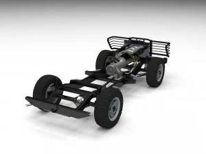 full land rover defender 90 pick up 3D Model