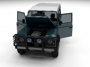 full land rover defender 90 station wagon 3D Модель