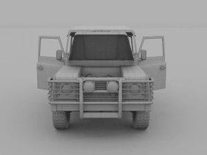 full land rover defender 90 station wagon 3D Model