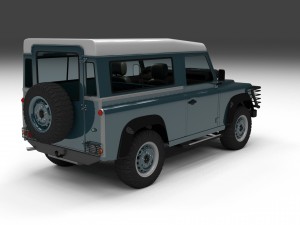 full land rover defender 90 station wagon 3D Модель