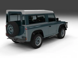 full land rover defender 90 station wagon 3D Model