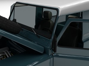 full land rover defender 90 station wagon 3D Модель