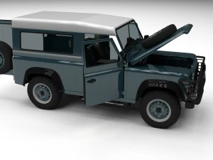 full land rover defender 90 station wagon 3D Model