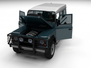 full land rover defender 90 station wagon 3D Модель