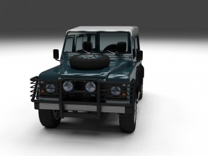 full land rover defender 90 station wagon 3D Модель