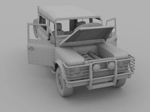 full land rover defender 90 station wagon 3D Model