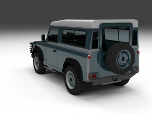 full land rover defender 90 station wagon 3D Модель
