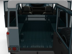 full land rover defender 90 station wagon 3D Модель