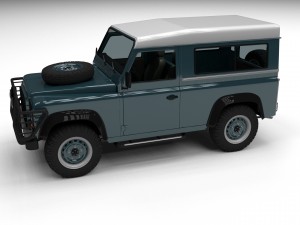 full land rover defender 90 station wagon 3D Модель