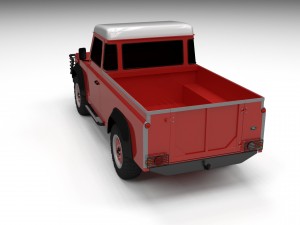 land rover defender 110 pick up 3D Модель