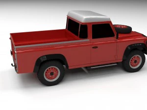 land rover defender 110 pick up 3D Model
