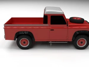 land rover defender 110 pick up 3D Model