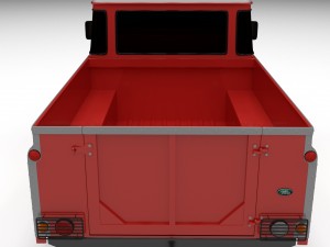 land rover defender 110 pick up 3D Модель