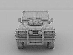 land rover defender 110 pick up 3D Модель