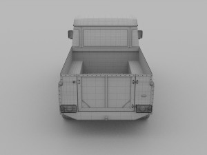 land rover defender 110 pick up 3D Модель