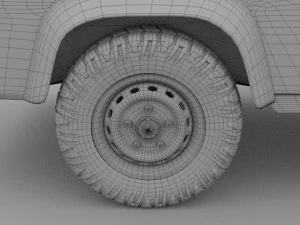 land rover defender 110 pick up 3D Model