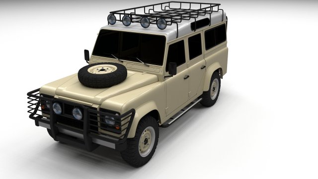 land rover defender 110 station wagon Modèle 3D .c4d .max .obj .3ds .fbx .stl .blend 