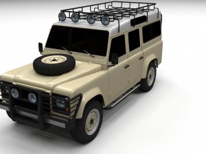 land rover defender 110 station wagon 3D Model