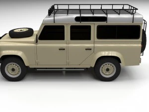 land rover defender 110 station wagon 3D Model