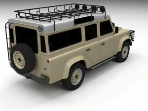 land rover defender 110 station wagon 3D Model