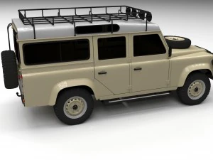 land rover defender 110 station wagon 3D Model