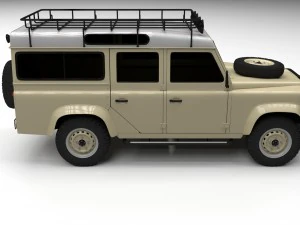 land rover defender 110 station wagon 3D Model