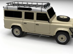 land rover defender 110 station wagon 3D Model
