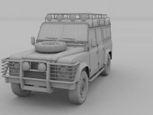 land rover defender 110 station wagon 3D Model