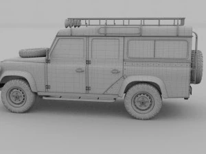 land rover defender 110 station wagon 3D Model