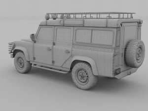 land rover defender 110 station wagon Modèle 3D