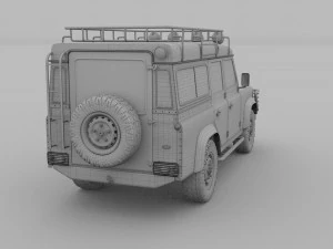 land rover defender 110 station wagon 3D Model