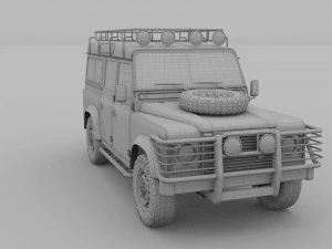 land rover defender 110 station wagon 3D Model